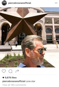 Pierce Brosnan at the Bob Bullock Museum