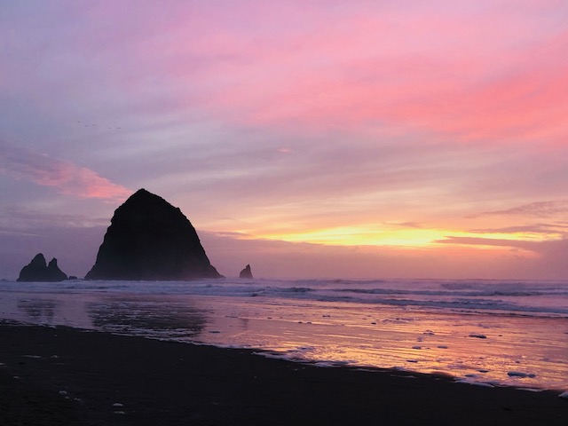 Haystack Rock Oregon Goonies