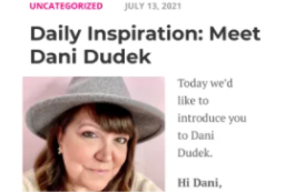 Daily Inspiration: Meet Dani Dudek
