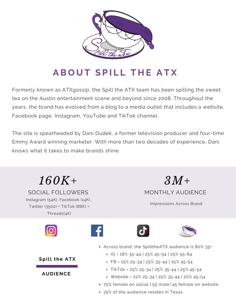 Spill the ATX Media Kit 2024