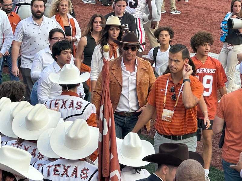 Matthew McConaughey F1 weekend